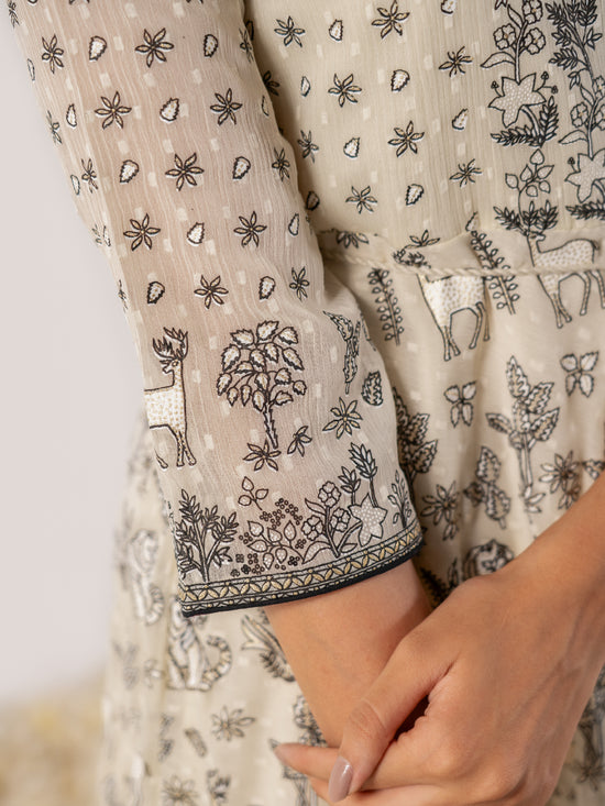 The Noor Dobby-Texture Artisan Gown