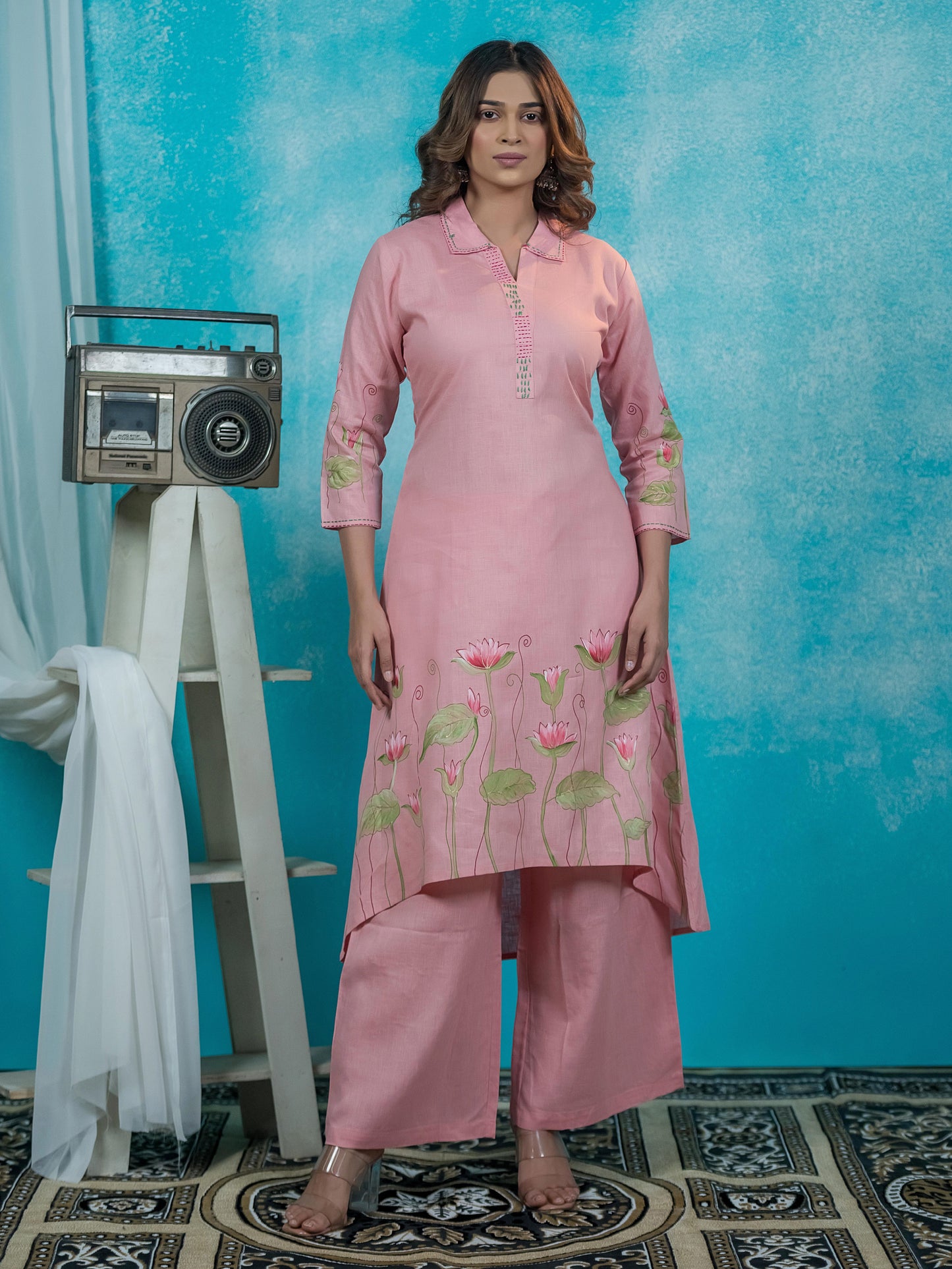 The 'Pankhuri' Pink Ensemble