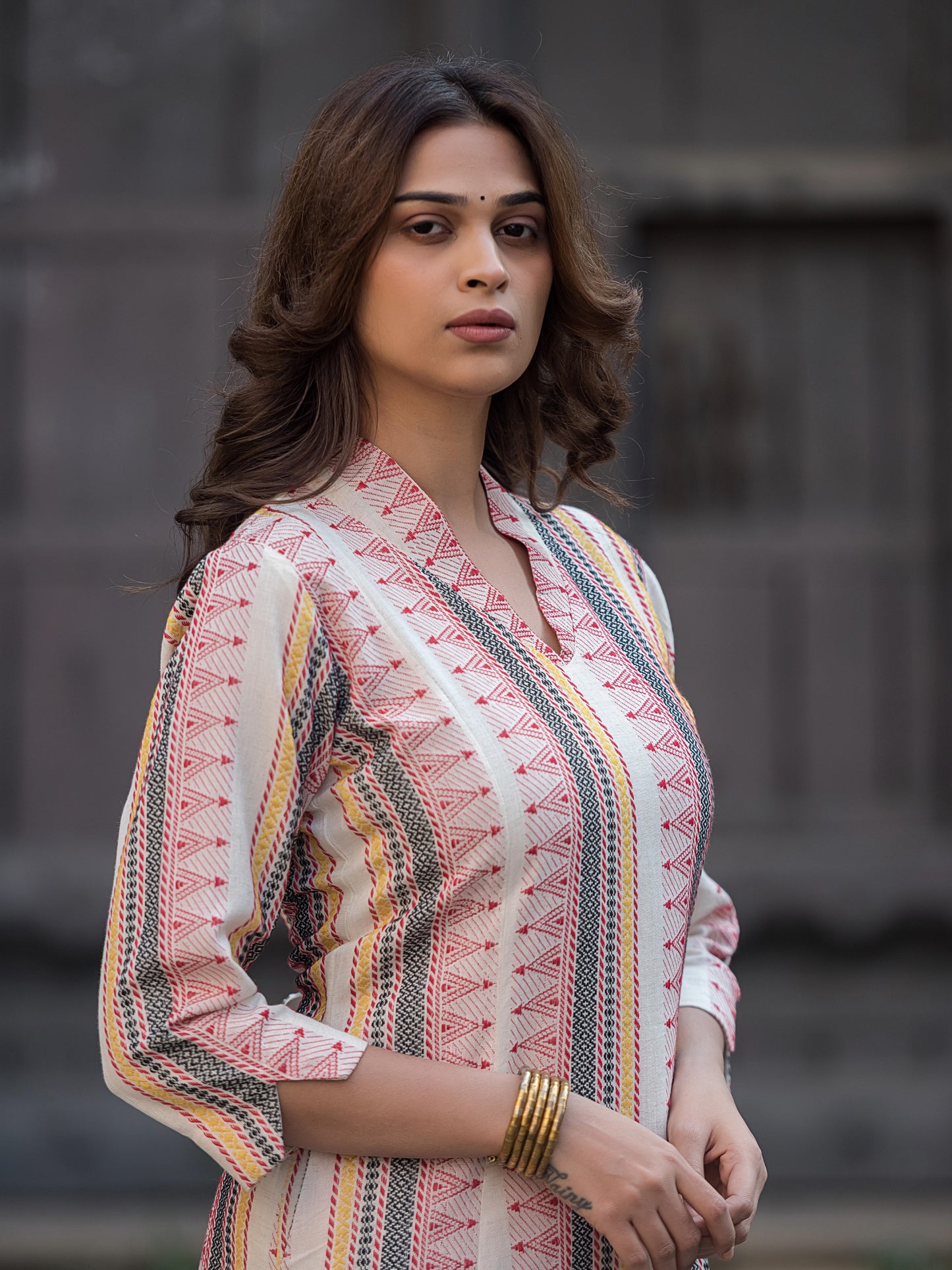 The Rekha Tribal Stripe Set