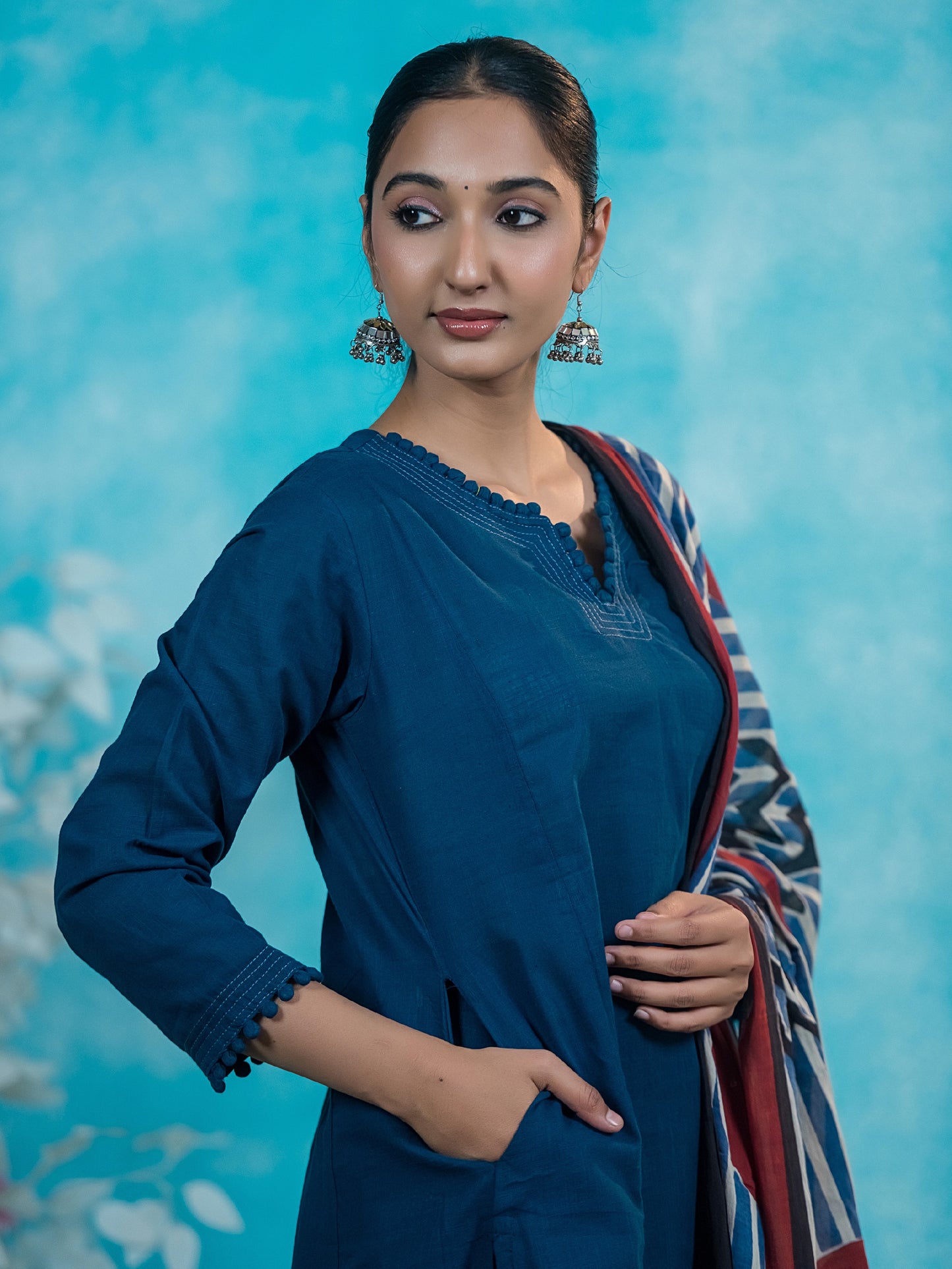 The Sanjh Slub Cotton 3-Piece