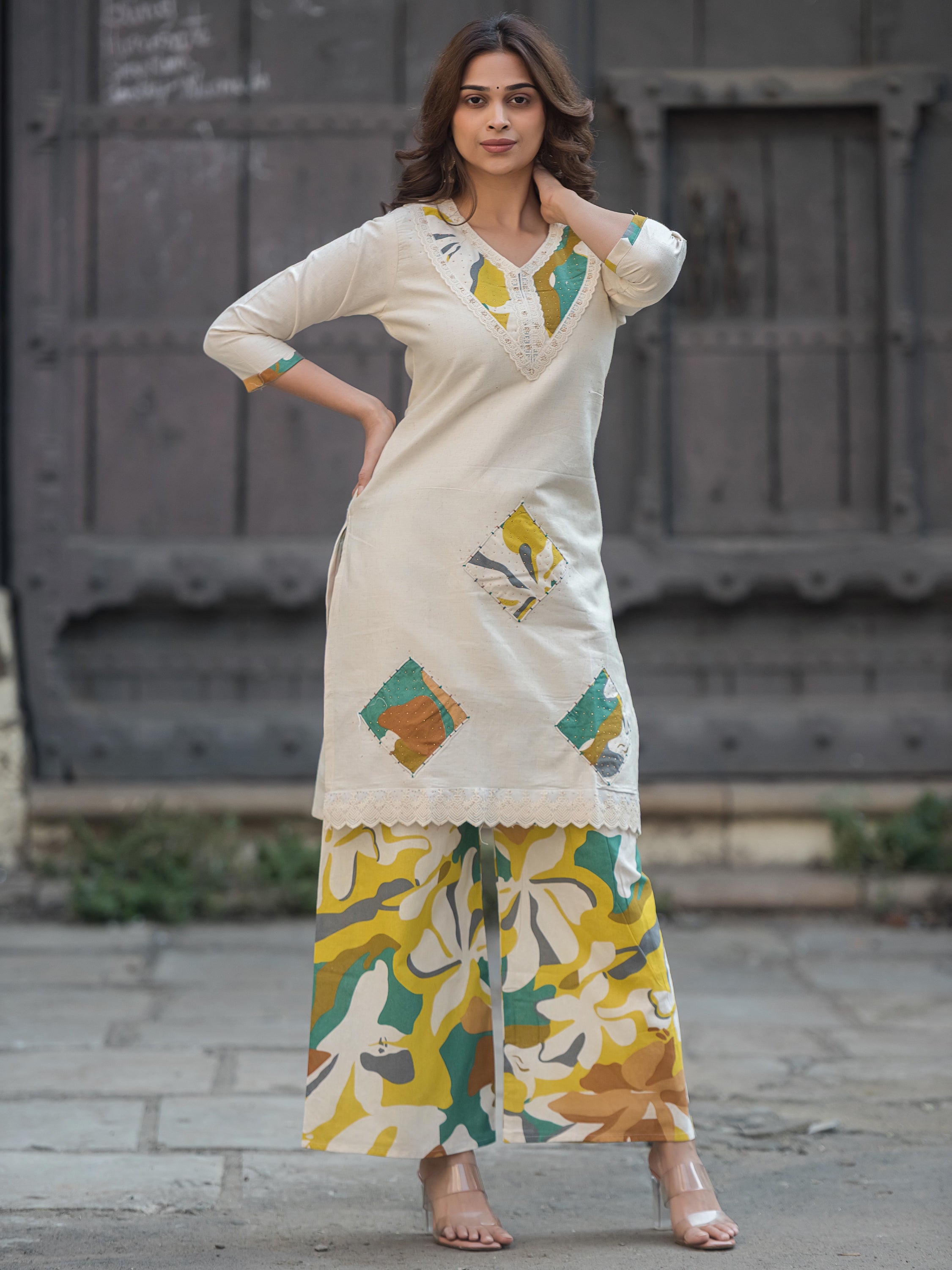 The Vanya Abstract Patch Suit
