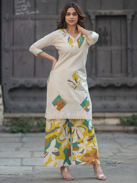 The Vanya Abstract Patch Suit