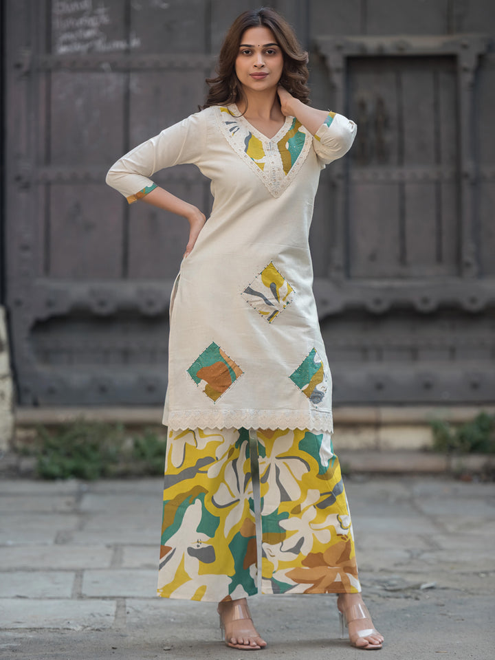 The Vanya Abstract Patch Suit