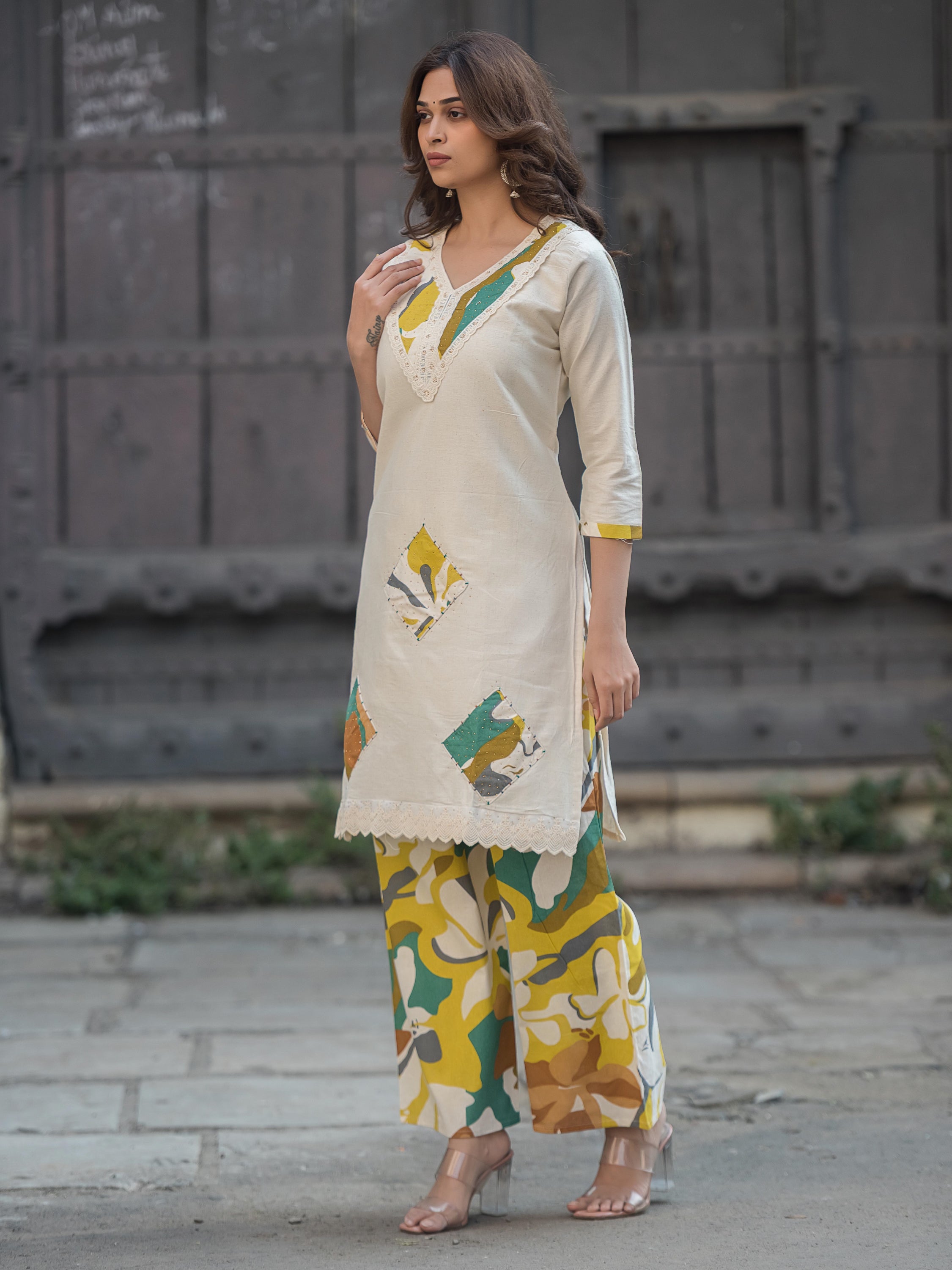 The Vanya Abstract Patch Suit