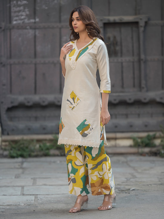 The Vanya Abstract Patch Suit