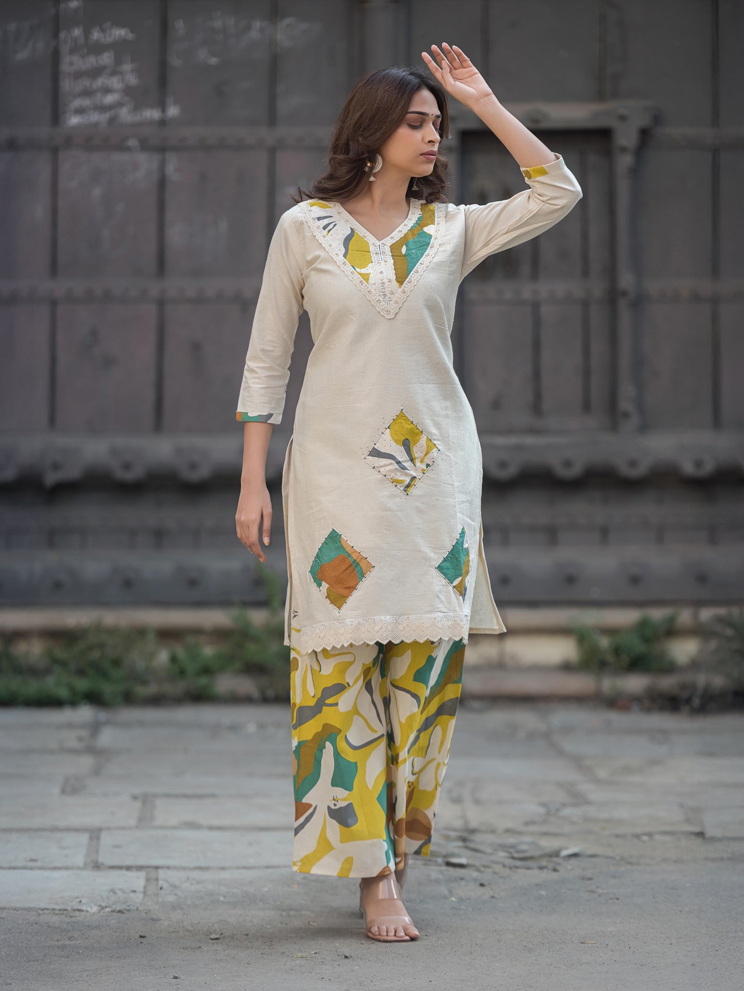 The Vanya Abstract Patch Suit