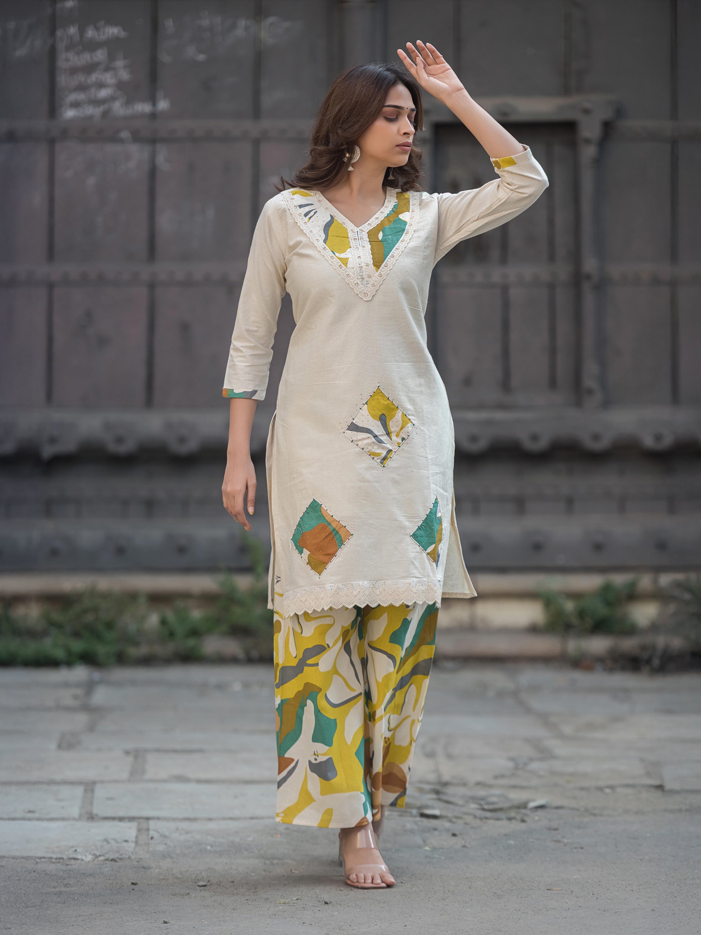 The Vanya Abstract Patch Suit