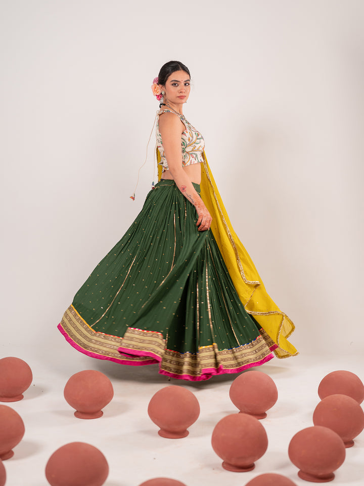 The Jorhat-Kantha Chaniya Choli Set
