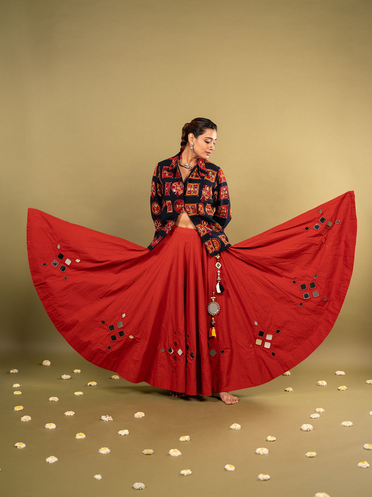 Rabari Artisan Chaniya Choli with Blazer