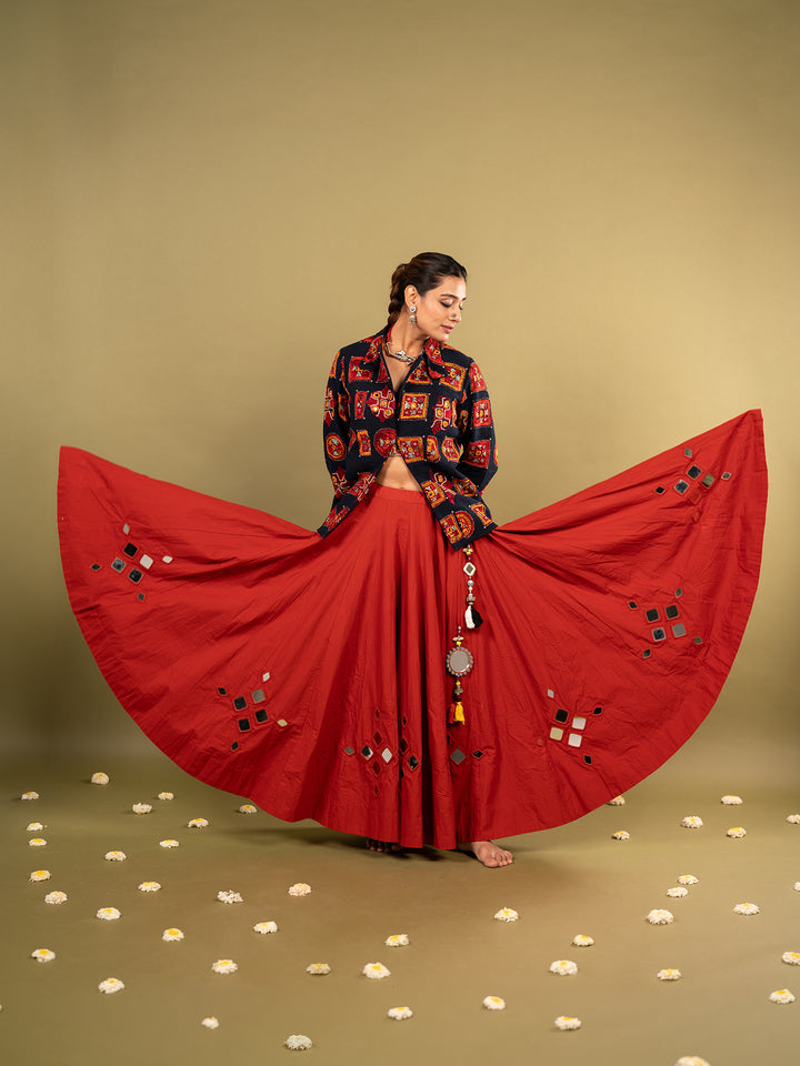 Rabari Artisan Chaniya Choli with Blazer