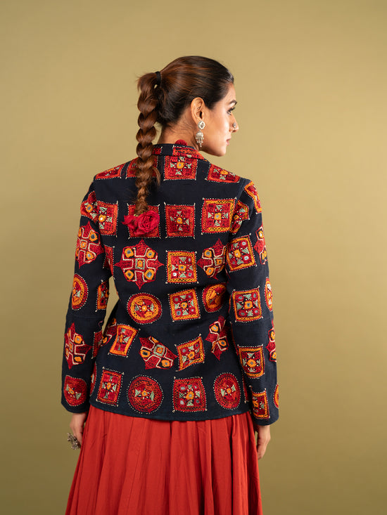 Rabari Artisan Chaniya Choli with Blazer