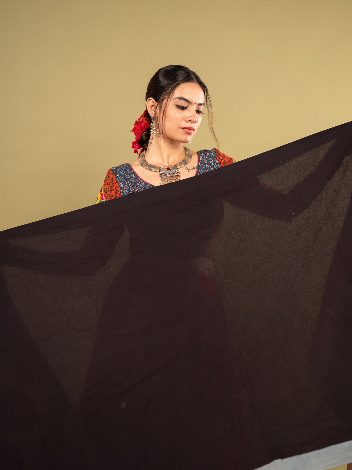 Ajrakh Gaatha Chaniya Choli Set