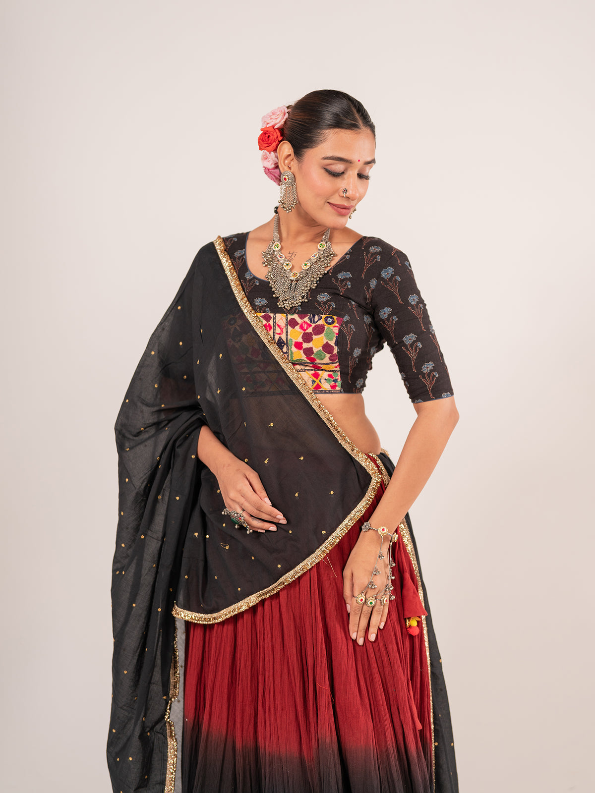 The Dark Sunset Chaniya Choli Set
