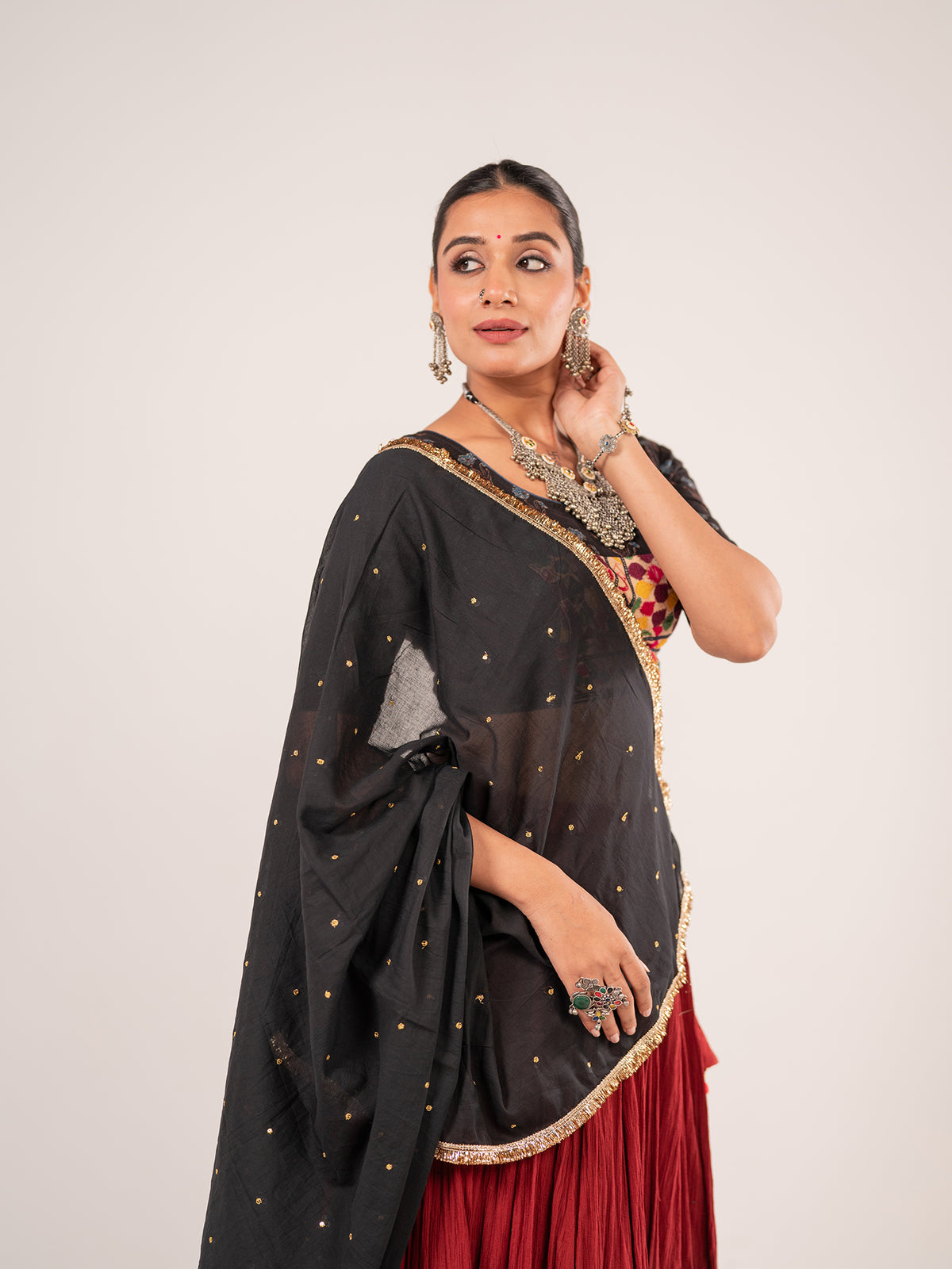 The Dark Sunset Chaniya Choli Set