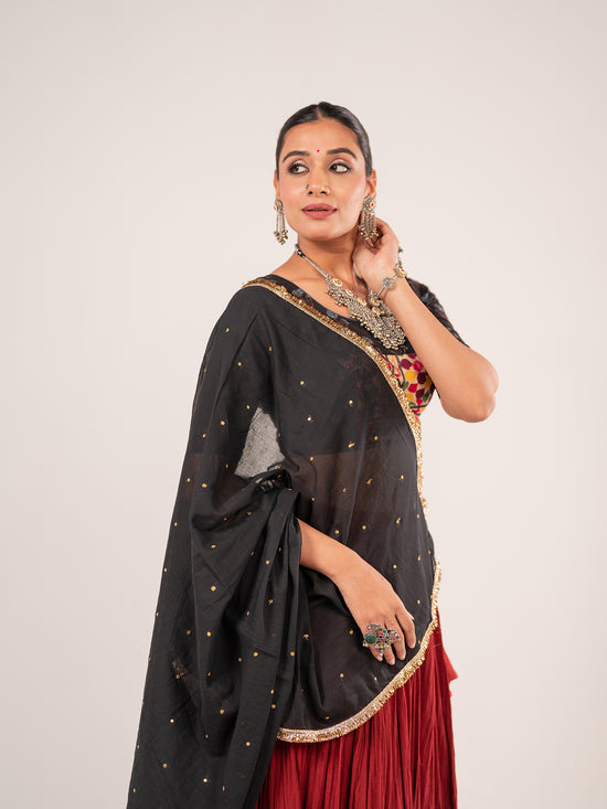 The Dark Sunset Chaniya Choli Set