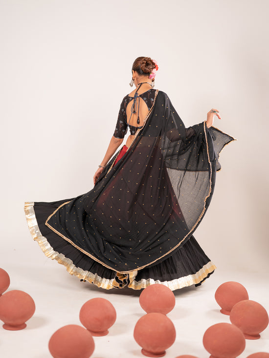 The Dark Sunset Chaniya Choli Set