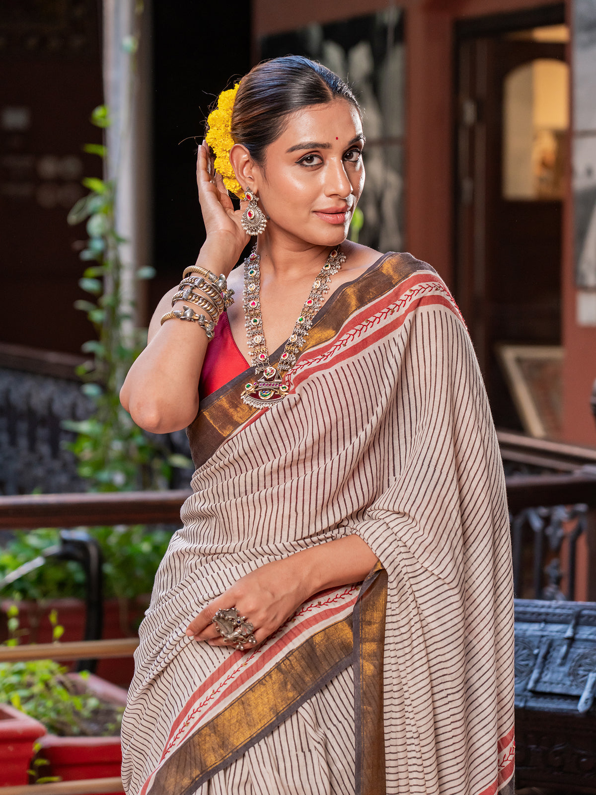 Swarna Shisha Mul Cotton Saree