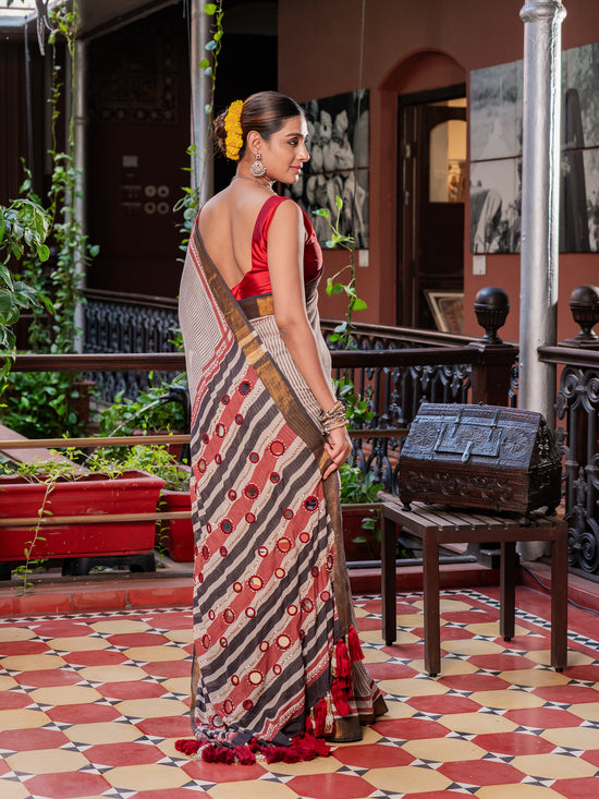 Swarna Shisha Mul Cotton Saree