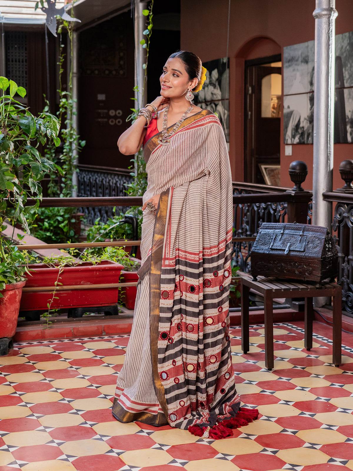 Swarna Shisha Mul Cotton Saree