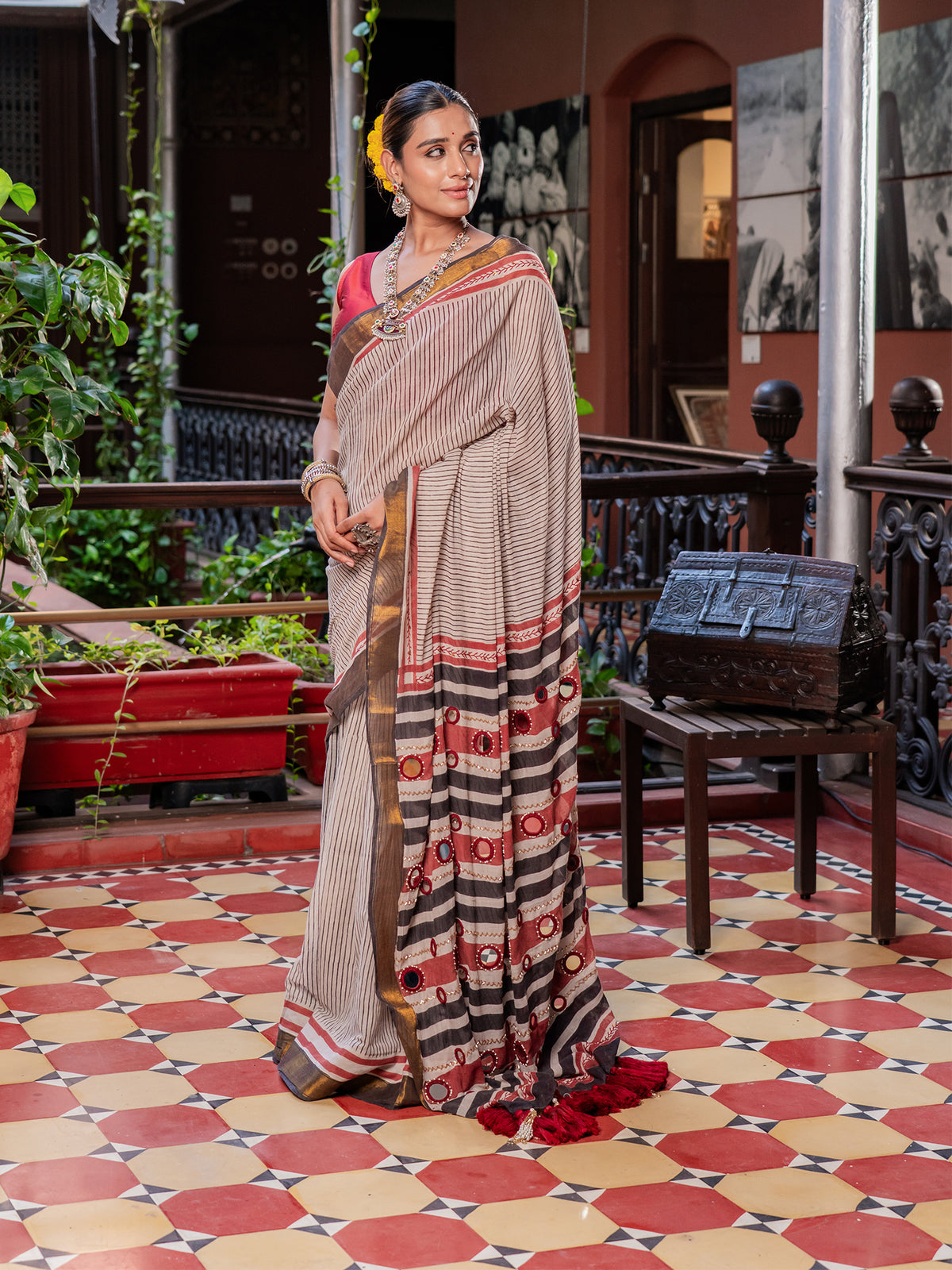 Swarna Shisha Mul Cotton Saree