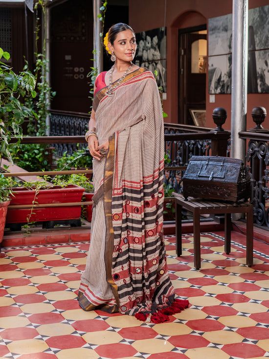 Swarna Shisha Mul Cotton Saree