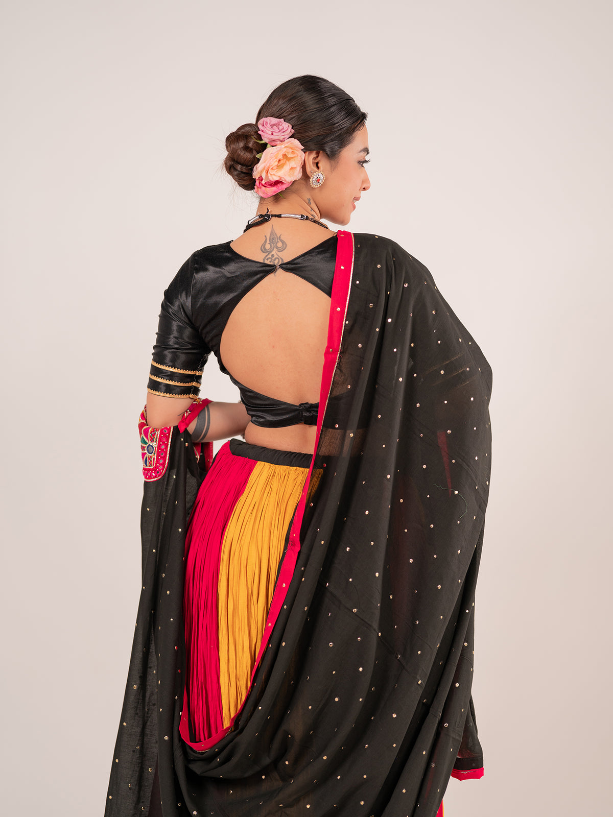 Black Kutchi Muse Chaniya Choli Set