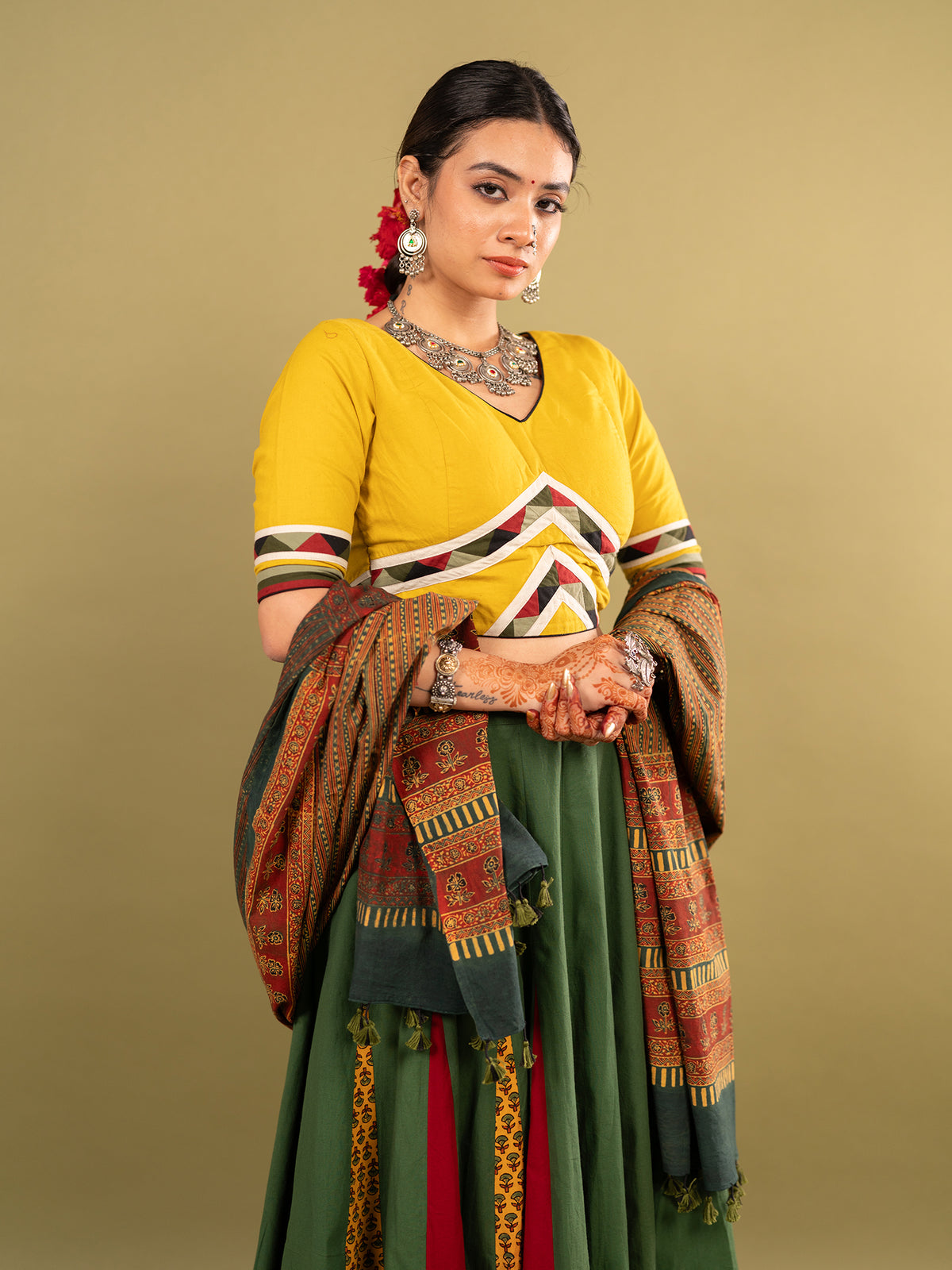 Kutchi Hariyali Chaniya Choli Set