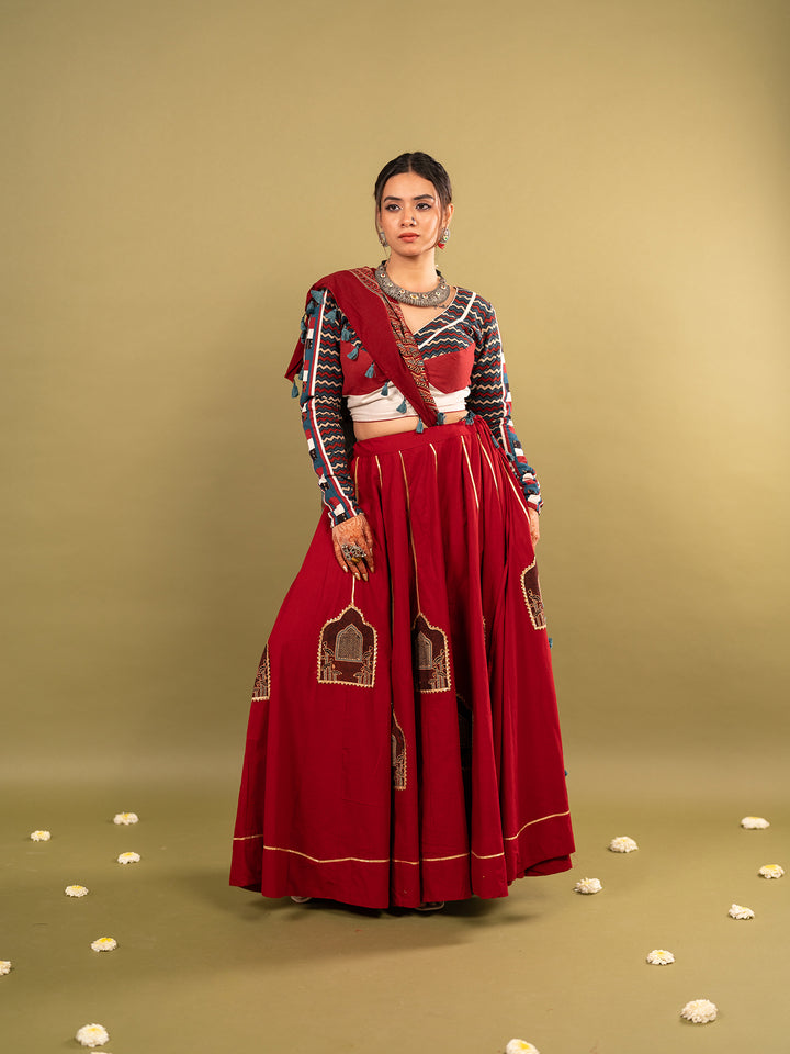 Laal Mudra Chaniya Choli Set