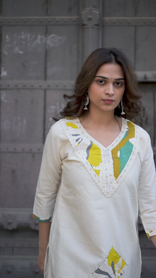 The Vanya Abstract Patch Suit