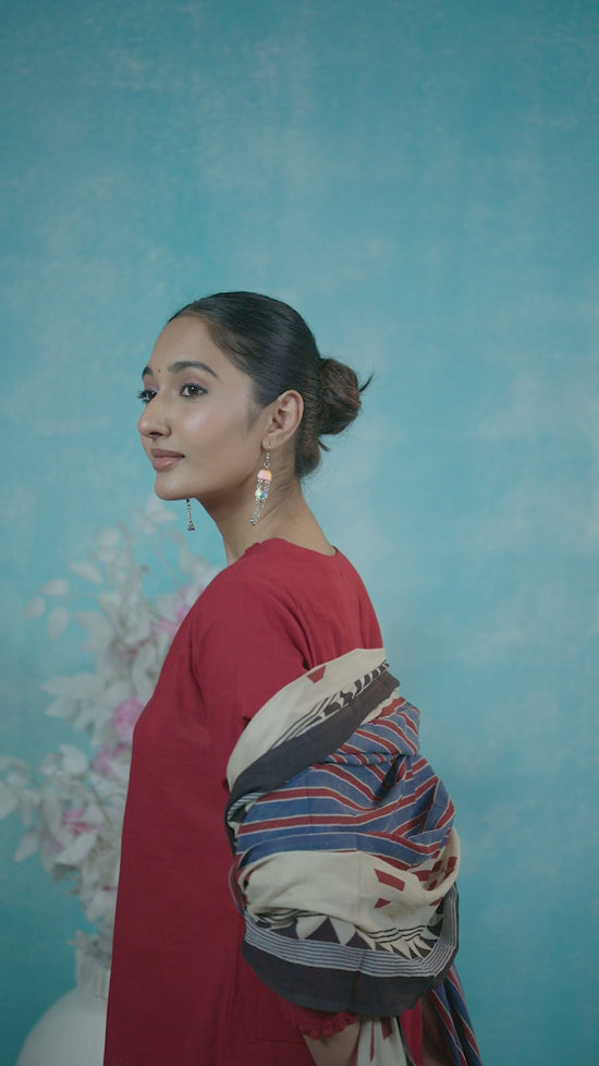 Avni Geometric Dupatta Coord
