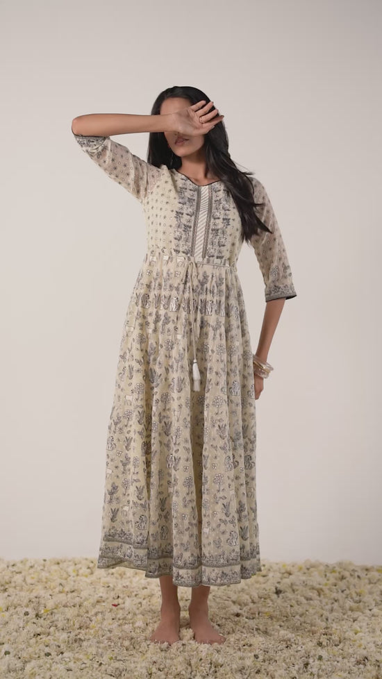 The Noor Dobby-Texture Artisan Gown
