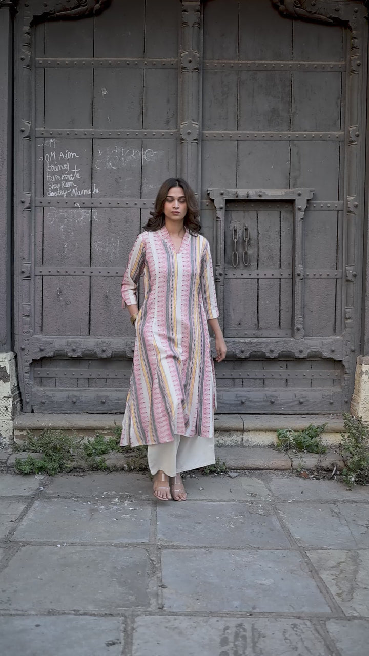The Rekha Tribal Stripe Set